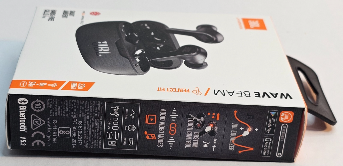 NEW JBL WAVE BEAM IN-EAR WIRELESS NOISECANCELLING BLUETOOTH EARBUDS
