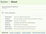 Lenovo ThinkPad X1 Yoga Gen 6 512GB 8 11th Gen i5 14.0" Touch 360 2-in-1 Grade A